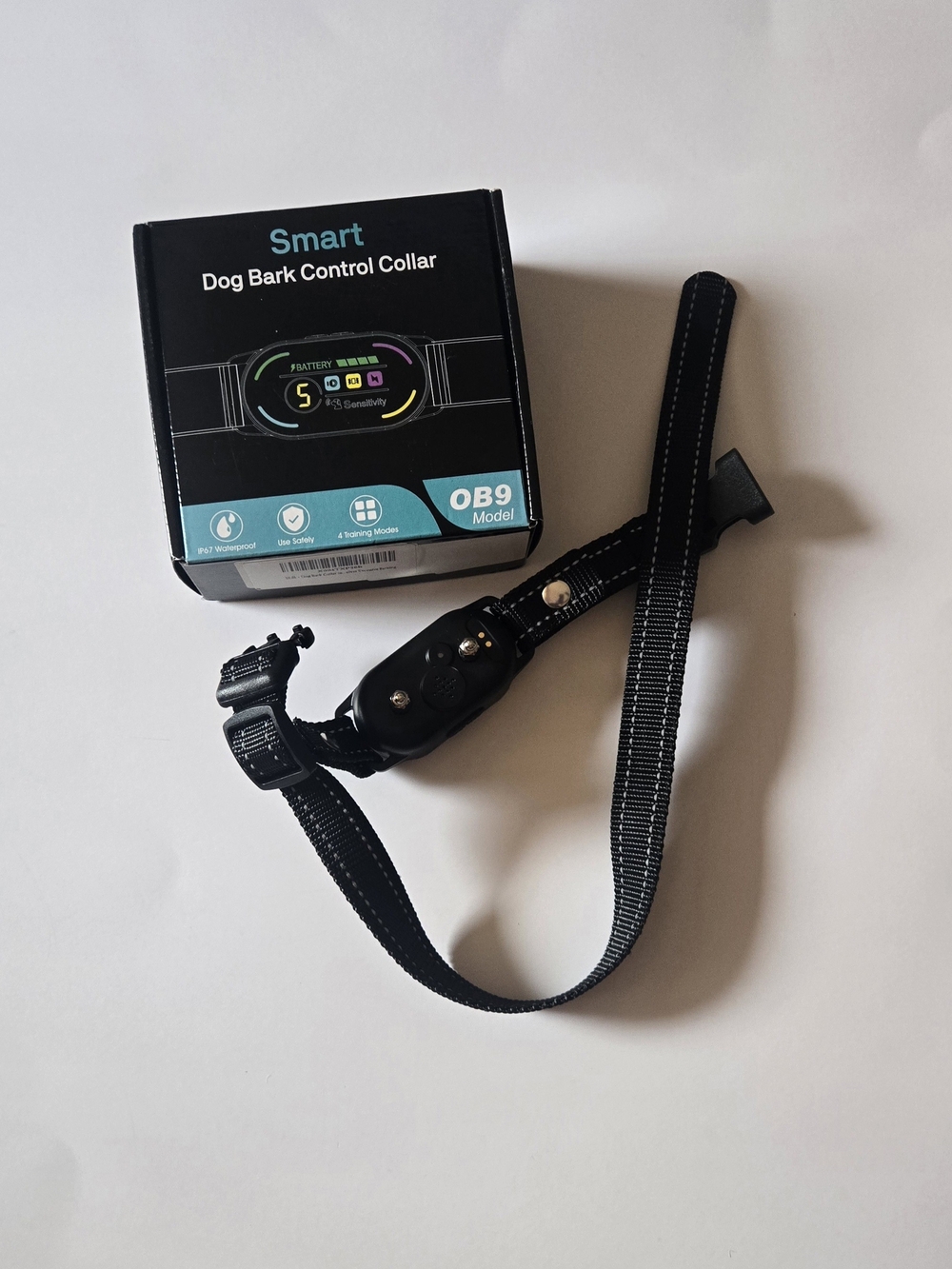 Smart Dog Bark Control Collar in Black NWT